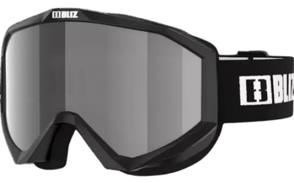 Bliz Liner laskettelulasit, Black/White Logo/Orange & Silver Mirror| Suojalasit Ja Laskettelukypärät