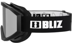 Bliz Liner laskettelulasit, Black/White Logo/Orange & Silver Mirror| Suojalasit Ja Laskettelukypärät