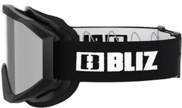 Bliz Liner laskettelulasit, Black/White Logo/Orange & Silver Mirror| Suojalasit Ja Laskettelukypärät