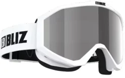 Bliz Suojalasit Ja Laskettelukypärät^Liner laskettelulasit, White/Black Logo/Pink & Silver Mirror