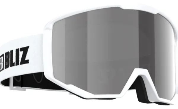 Bliz Spark laskettelulasit, White/Pink & Silver Mirror| Suojalasit Ja Laskettelukypärät