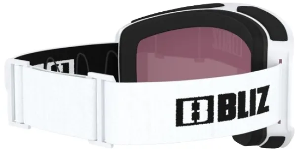 Bliz Spark laskettelulasit, White/Pink & Silver Mirror| Suojalasit Ja Laskettelukypärät