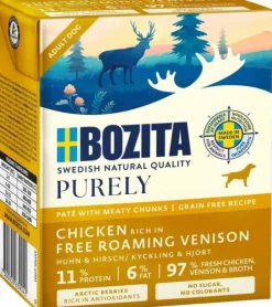 Bozita Dog Purely Pate Venison 370 g| Koiran Märkäruoka