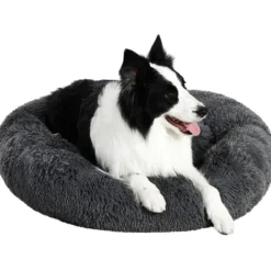 Brava Koiranpedit^Fluffy Calming Bed Dark Grey M