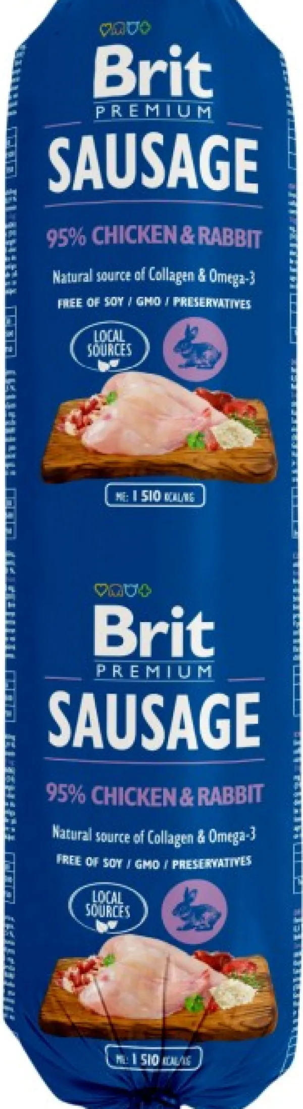 Brit Premium Koiranmakkarat^Chicken & Rabbit -koiranmakkara 800 g