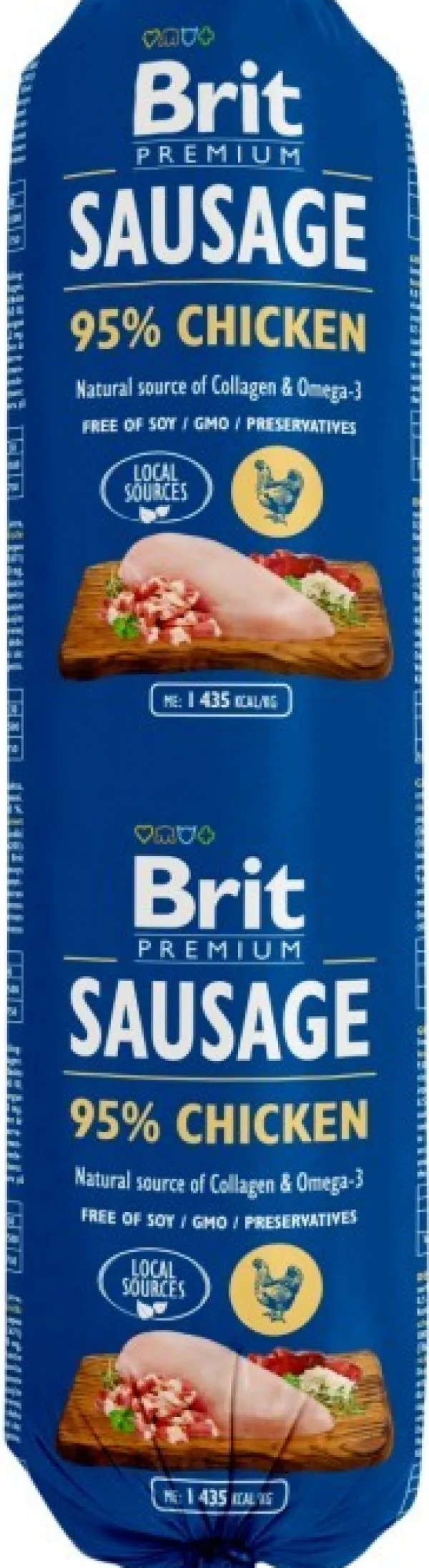 Brit Premium Koiranmakkarat^Chicken -koiranmakkara 800 g x 12