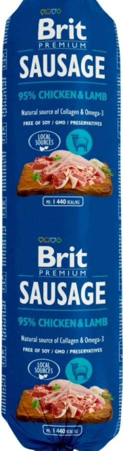 Brit Premium Koiranmakkarat^kana-lammas -koiranmakkara 800 g