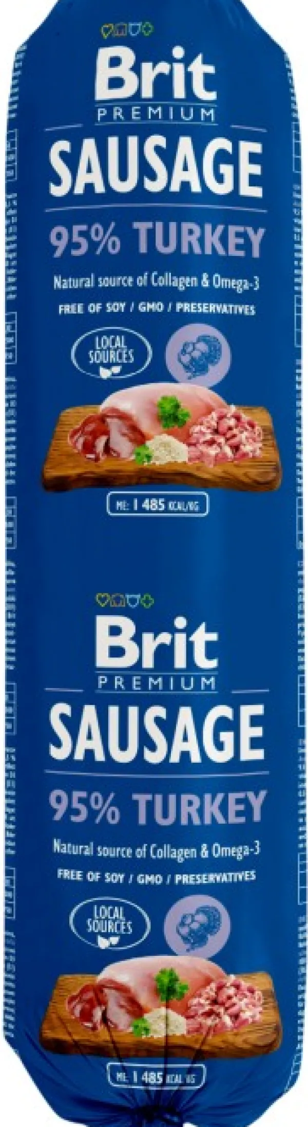 Brit Premium Koiranmakkarat^Turkey -koiranmakkara 800 g