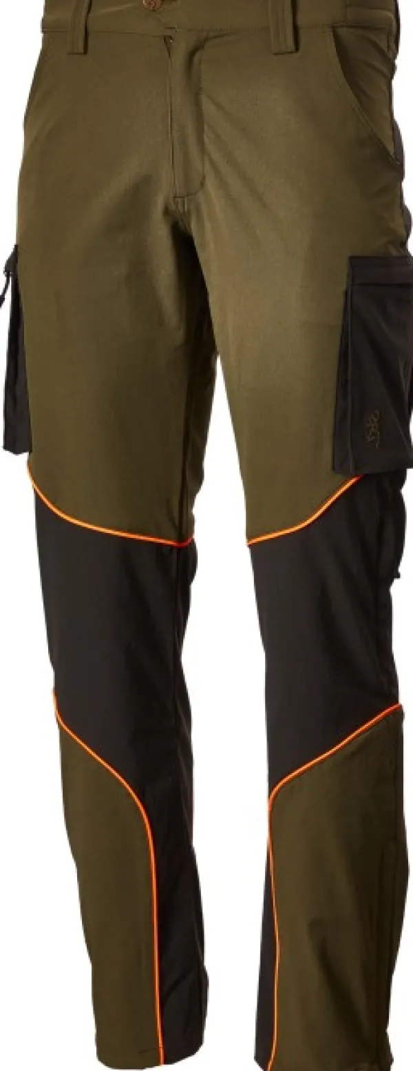 Browning Retkeilyhousut^Javelin Pant reisitaskuhousut, vihreä/oranssi