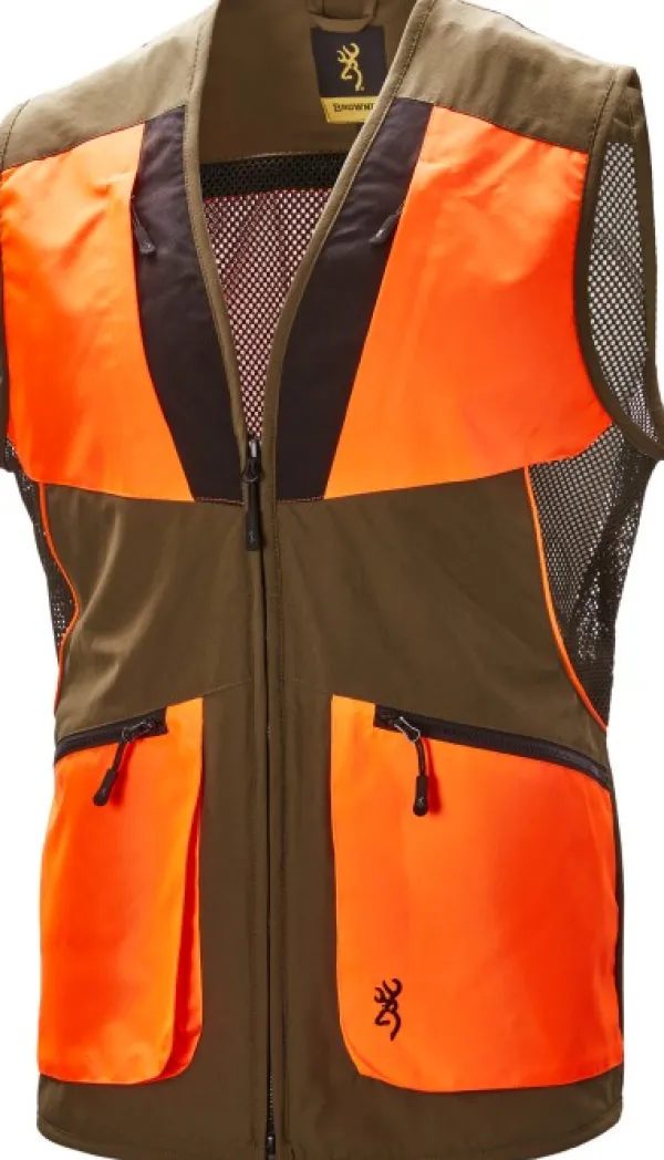 Browning Koiranohjaajan Vaatteet^Velino Hunting Vest metsästysliivi, huomio-oranssi