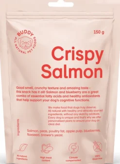 Buddy Makupalat^Crunchy Snack lohi ja mustikka, 150 g