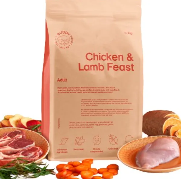 Buddy Koiran Kuivaruoka^ Chicken & Lamb Feast kuivaruoka, 12 kg