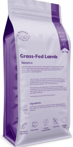 Buddy Koiran Kuivaruoka^ Grass-Fed Lamb kuivaruoka, 12 kg