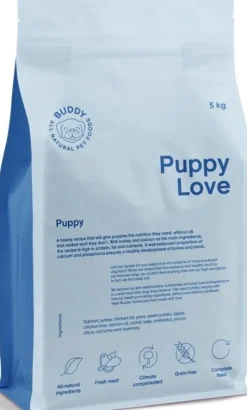 Buddy  Puppy Love pentujen kuivaruoka, 5 kg| Koiran Kuivaruoka