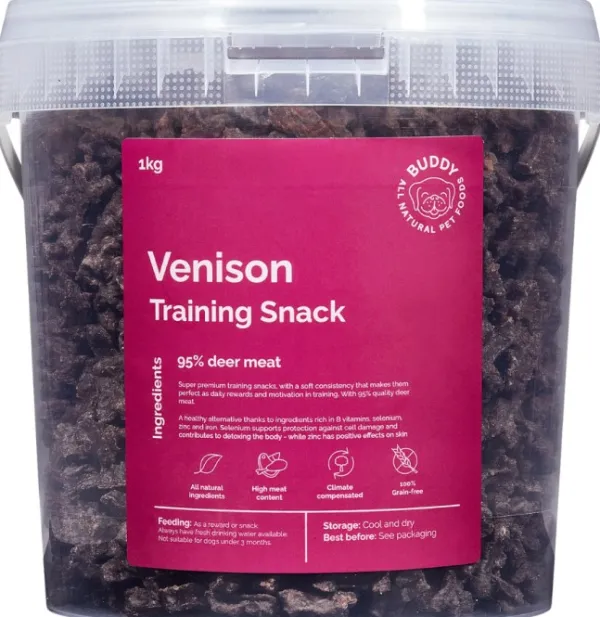 Buddy Venison Training Snack makupala, 1 kg| Makupalat