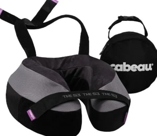 Cabeau Makuupussilakanat, peitot ja retkityynyt^The Neck's Evolution matkatyyny, Black/Gray