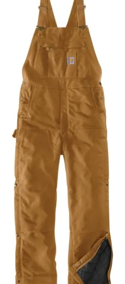 Carhartt Workwear Carhartt Firm Duck vuoratut työhaalarit, ruskea| Toppahousut