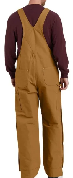 Carhartt Workwear Carhartt Firm Duck vuoratut työhaalarit, ruskea| Toppahousut