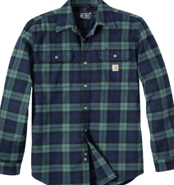 Carhartt Workwear Flanelli- Ja Kauluspaidat^Carhartt Flannel L/S Plaid Shirt paita, Frosted Balsam