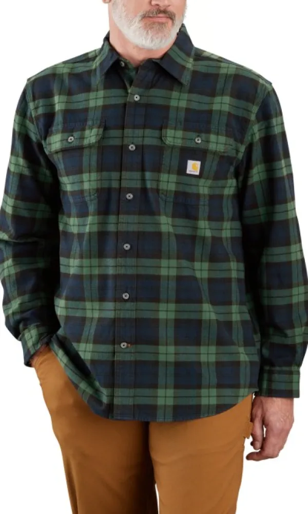 Carhartt Workwear Flanelli- Ja Kauluspaidat^Carhartt Flannel L/S Plaid Shirt paita, Frosted Balsam