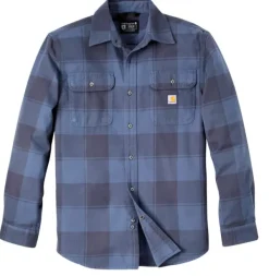 Carhartt Workwear Flanelli- Ja Kauluspaidat^Carhartt Heavy Flannel L/S Plaid Shirt paita, Navy