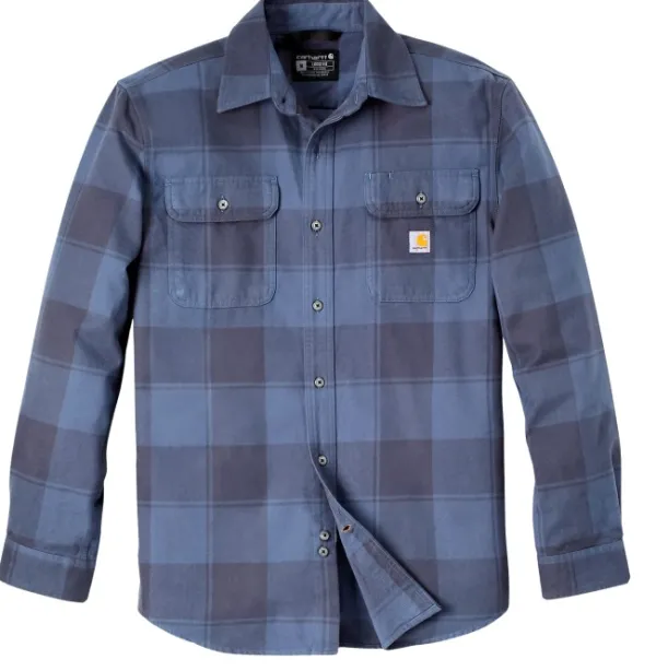 Carhartt Workwear Flanelli- Ja Kauluspaidat^Carhartt Heavy Flannel L/S Plaid Shirt paita, Navy
