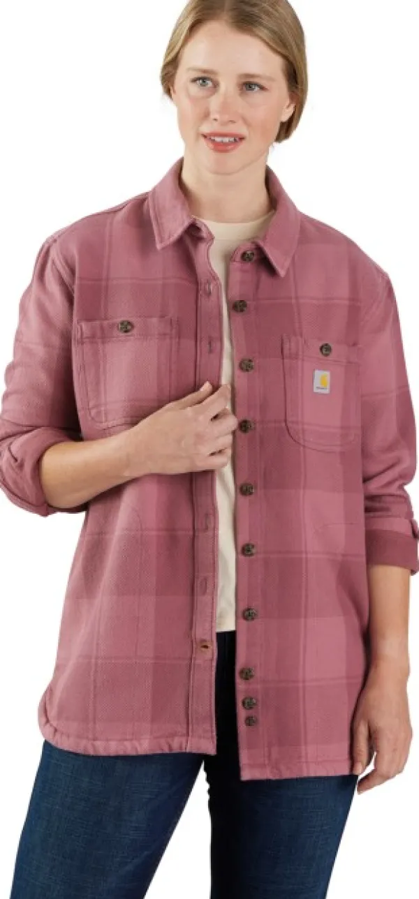 Carhartt Workwear Carhartt Loose Fit Twill Shirt Jacket naisten paita, Woodrose| Flanelli- Ja Kauluspaidat