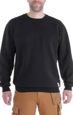 Carhartt Workwear Carhartt Midweight Crewneck paita, musta| Hupparit, Fleecet Ja Välipaidat