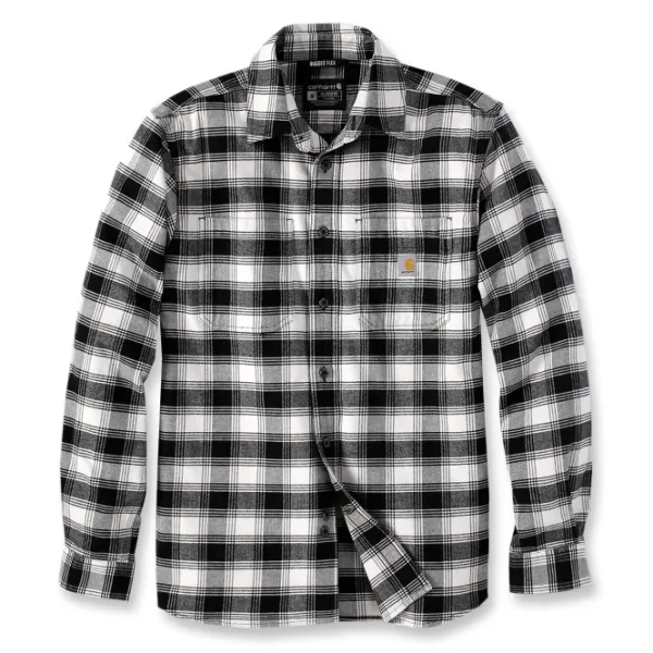 Carhartt Workwear Carhartt M's Flannel L/S Plaid Shirt Malt| Flanelli- Ja Kauluspaidat