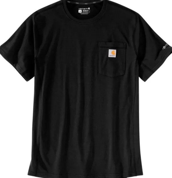 Carhartt Workwear Carhartt M's Force Pocket S/S T-Shirt Black| T-paidat Ja Pikeepaidat