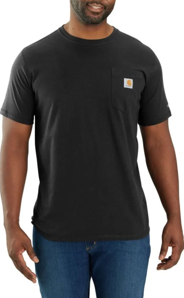 Carhartt Workwear Carhartt M's Force Pocket S/S T-Shirt Black| T-paidat Ja Pikeepaidat