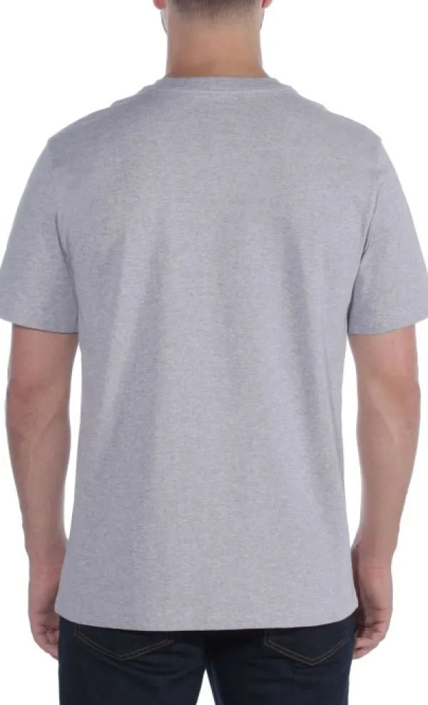 Carhartt Workwear Carhartt Non-Pocket Short Sleeve t-paita, harmaa| T-paidat Ja Pikeepaidat