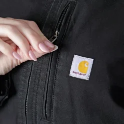 Carhartt Workwear Carhartt Relaxed Fit Canvas Detroit Jacket naisten takki, musta| Ulkoilutakit