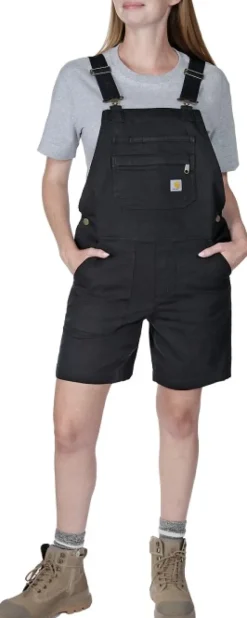 Carhartt Workwear Carhartt Relaxed Fit Canvas Shortall naisten shortsit, Black| Shortsit