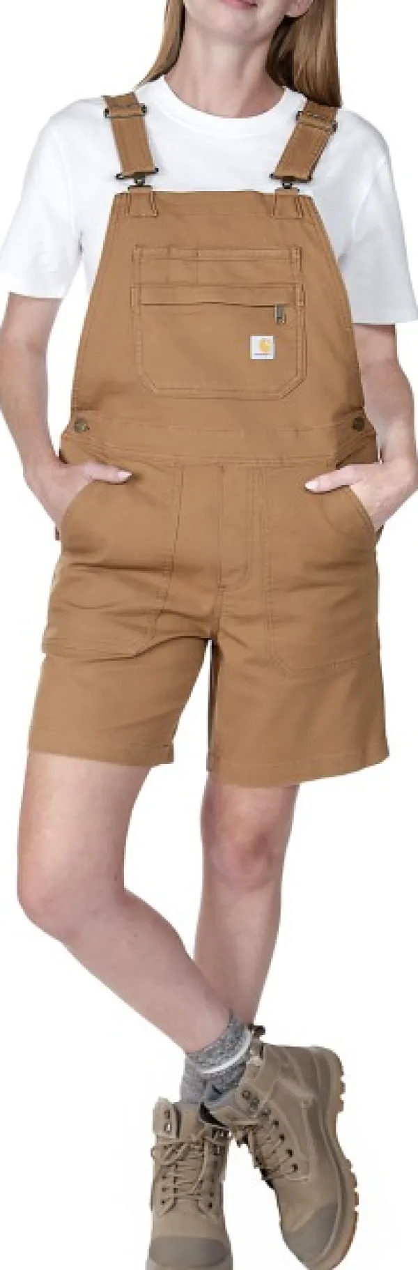 Carhartt Workwear Carhartt Relaxed Fit Canvas Shortall naisten shortsit, Carhartt Brown| Shortsit