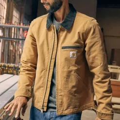 Carhartt Workwear Carhartt Relaxed Fit Duck Detroit Jacket takki, Carhartt® Brown| Ulkoilutakit