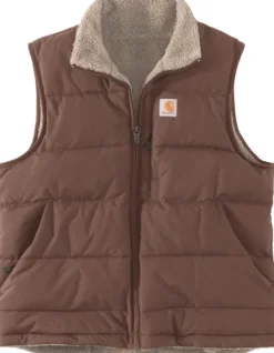 Carhartt Workwear Carhartt Relaxed Midweight Utility Vest naisten käännettävä liivi, Nutmeg| Liivit