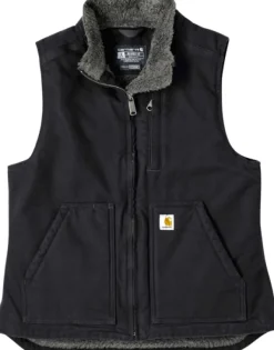 Carhartt Workwear Carhartt Sherpa Lined Mock Neck Vest naisten liivi, Black| Liivit