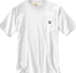 Carhartt Workwear Pocket naisten t-paita, valkoinen| T-paidat Ja Pikeepaidat