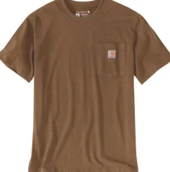 Carhartt Workwear Pocket S/S T-Shirt paita, vaaleanruskea| Flanelli- Ja Kauluspaidat