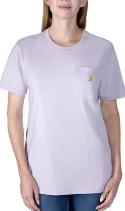 Carhartt Workwear Pocket S/S T-Shirt naisten t-paita, Lilac Haze| T-paidat Ja Pikeepaidat