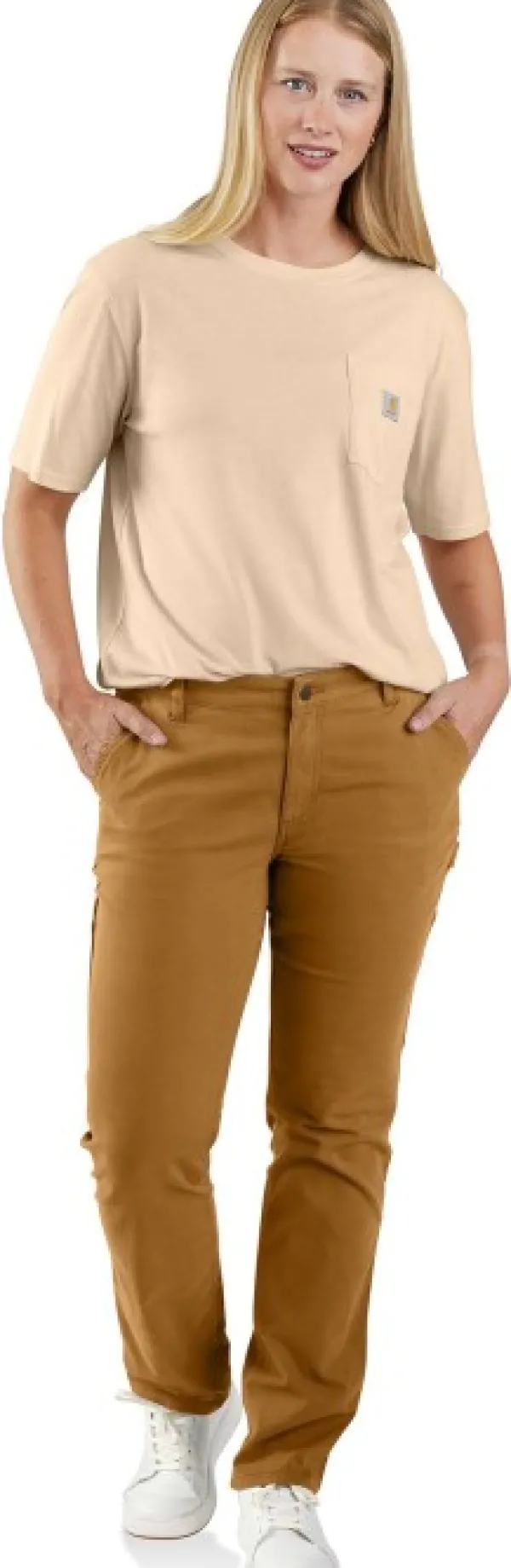 Carhartt Workwear Carhartt W's Relaxed Fit Canvas Work Pant Carhartt® Brown| Retkeilyhousut