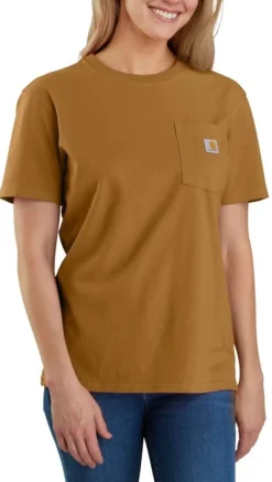 Carhartt Workwear Carhartt W's Workwear Pocket S/S T-Shirt Carhartt® Brown| T-paidat Ja Pikeepaidat