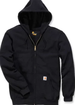 Carhartt Workwear Pitkähihaiset Paidat^Carhartt Zip Hooded Sweatshirt huppari, musta