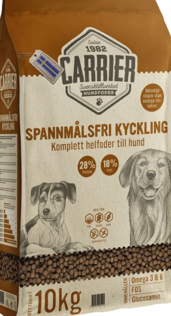 Carrier viljaton kana 10 kg| Koiran Kuivaruoka