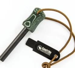 Casström Preppaus Ja Varustautuminen^Kipinärauta Vihreä Micarta