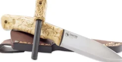 Casström No.10 Swedish Forest Knife Sleipner puukko kipinäraudalla, Masur/Scandi| Fileerausveitset