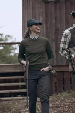 Chevalier Blaise -naisten merinovillapaita, vihreä| Metsästysliivit/Fleeceliivit