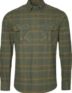Chevalier Flanelli- Ja Kauluspaidat^Hawk Flannel Shirt Men flanellipaita, Leaf Green