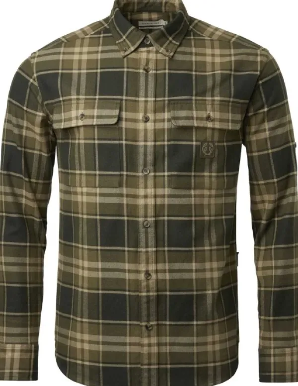 Chevalier Heron Flannel Shirt paita, Evergreen Checked| Metsästyspaidat